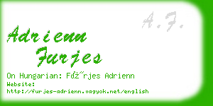 adrienn furjes business card